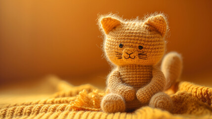 Crochet Plushies, hand knitted cat toy