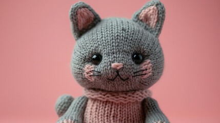 Crochet Plushies, hand knitted cat toy