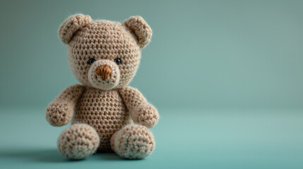 Crochet Plushies, hand knitted bear toy