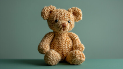 Crochet Plushies, hand knitted bear toy