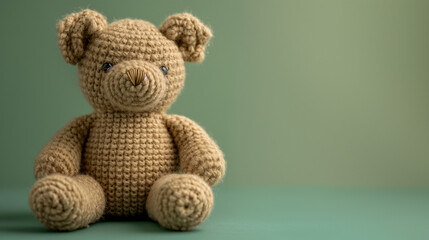 Crochet Plushies, hand knitted bear toy