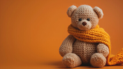 Crochet Plushies, hand knitted bear toy
