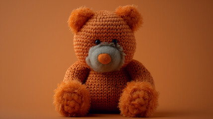 Crochet Plushies, hand knitted bear toy