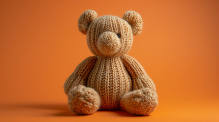 Crochet Plushies, hand knitted bear toy