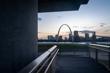 Gateway Arch in St. Louis Missouri, America, USA.
