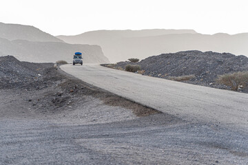 Travel in an off-road vehicle in in Rift Valley, Djibouti, Africa © Torsten Pursche