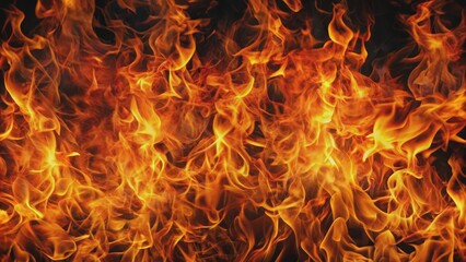 Fototapeta premium Abstract Fire Flames Background, Burning, Heat, Blaze, Inferno
