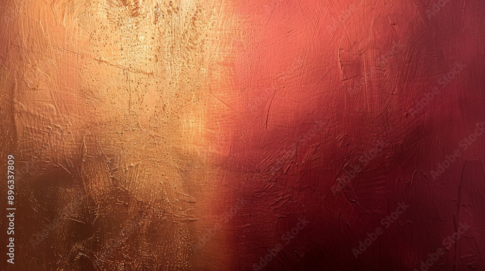 Poster gold and red textured background creating a dramatic and vibrant contrast, perfect for adding a touc