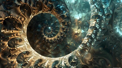 Colorful fractal art design