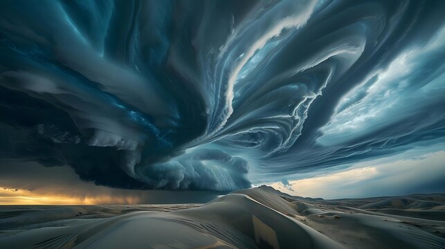 Sculpted super-cell: A mesocyclone weather form