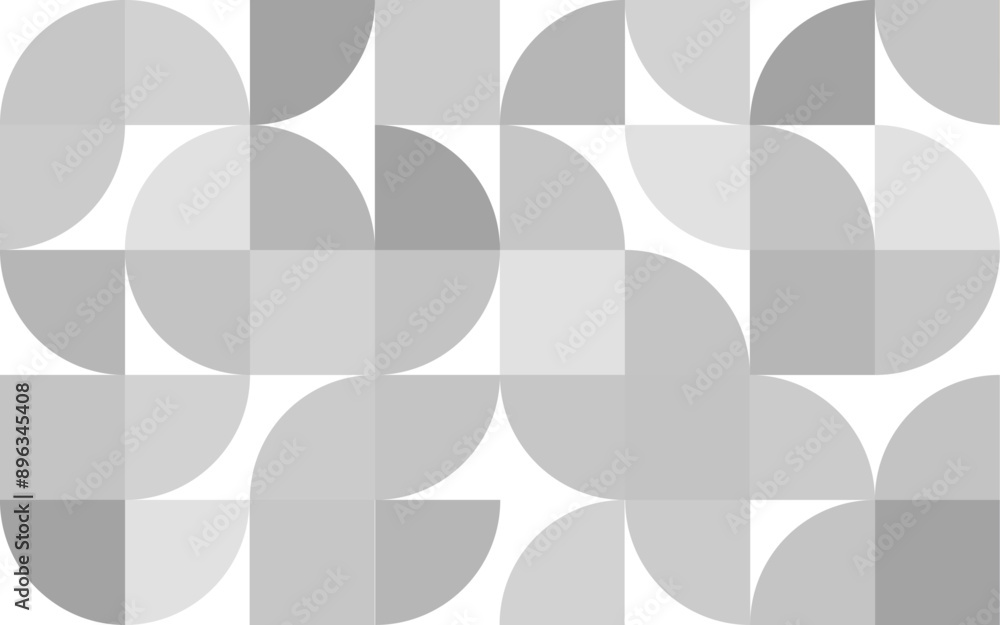 Poster gray abstract geometric shape seamless pattern rectangles squares circles clean shape mordern creati