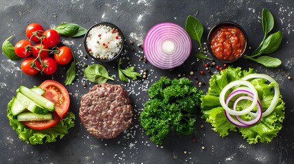 Burger ingredients