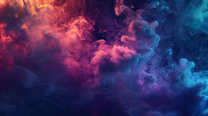 Fototapeta premium Abstract colorful smoke pattern, vibrant hues