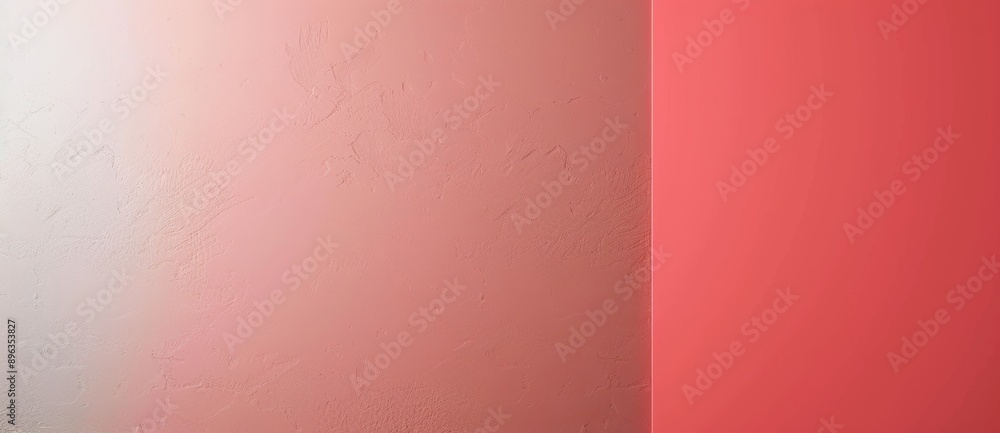 Poster captivating pink and white textured wall with gradient colors and abstract pattern, ideal for modern