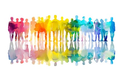 Diversity in people - group, team, union concept