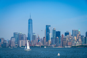 Obraz premium Manhattan Island Skyline in New York, America, USA.