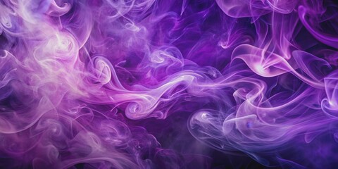 Obraz premium Purple Smoke Abstract Swirls, abstract, smoke, swirl, texture , purple