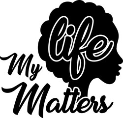 Fototapeta premium Black lives matter quote, phrase or slogan. Social movement quote. Social media hashtag - fight, protest for people rights. No racism, black lives matter quote. Vector illustration.