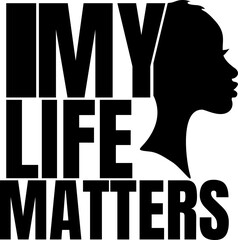 Black lives matter  quote, phrase or slogan. Social movement quote. Social media hashtag - fight, protest for people rights. No racism, black lives matter quote. Vector illustration.