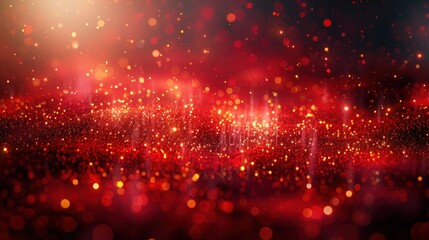 Luxurious background in vibrant red with elegant golden