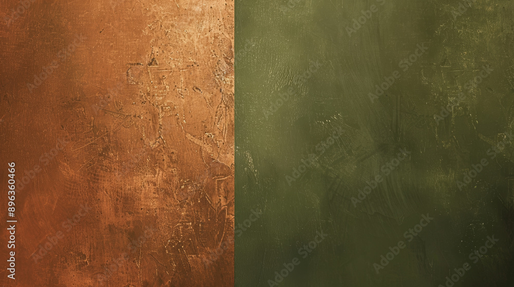 Poster the textured surface is being shown in a green and gold color scheme, creating an abstract backgroun
