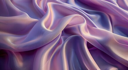 Obraz premium Purple Iridescent Fabric Draped