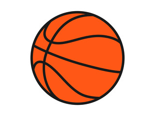 Fototapeta premium Outline basketball ball icon. Set of basketball ball symbols.