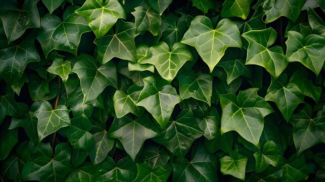 Lush greenery of ivy leaves - perfect background