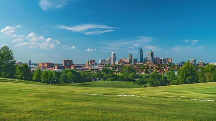 Panoramic view of Kansas City skyline