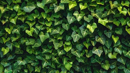 Lush greenery of ivy leaves perfect as background