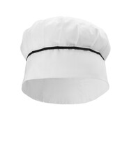 One new chef's toque isolated on white