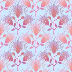 Simple floral seamless pattern with flowers for fabrics and cards and linens
