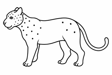 Funny Jaguar Vector Illustration Cartoons, Clipart And Line Art Design on White Background, Funny Jaguar vector illustration in cartoons, clipart, and line art design on a white background