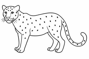 Funny Jaguar Vector Illustration Cartoons, Clipart And Line Art Design on White Background, Funny Jaguar vector illustration in cartoons, clipart, and line art design on a white background