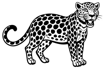 Funny Jaguar Vector Illustration Cartoons, Clipart And Line Art Design on White Background, Funny Jaguar vector illustration in cartoons, clipart, and line art design on a white background © raseldesigner93