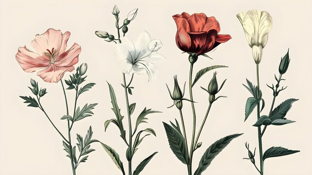 Vintage artwork and retro graphic design set