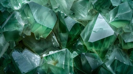Obraz premium Green crystal mineral stone