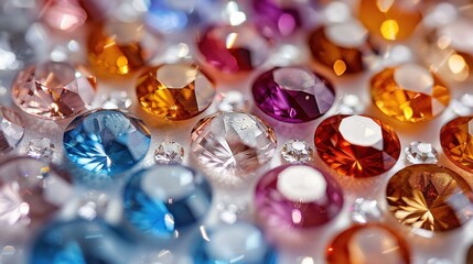 Sparkling Gemstones: A Collection of Colorful and Vibrant Jewels