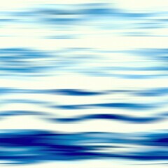 Modern summer thin line striped blur wash seamless pattern background for trendy beach wear and coastal living designs. Repeatable alcohol ink bleed effect in blue white indigo colors