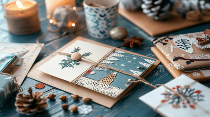Fototapeta premium Christmas Cards and Holiday-Themed Stationery