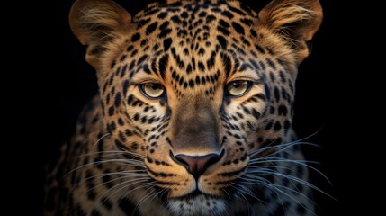 Close-up Portrait of a Leopard