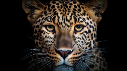 Obraz premium Close-up Portrait of a Leopard