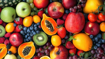 Varieties of beneficial fruits and veggies for health weight loss ketones from food backgrounds