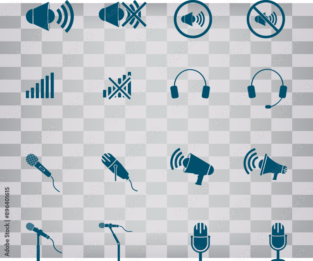 Poster vector icon on gray background with gradient