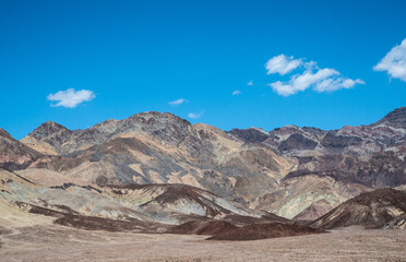 Artist's Palette mountains in Death Valley National Park. 