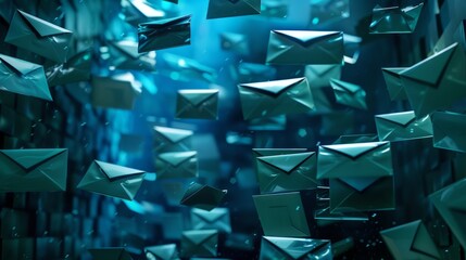 email marketing concept unread forgotten email on smartphone lost messages