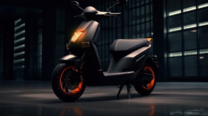 Black Electric Scooter