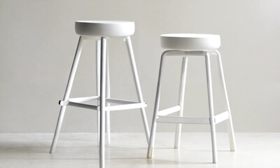 White bar stool