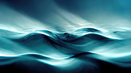 Fototapeta premium Vibrant Blue Ocean Wave Dynamic Texture Backdrop