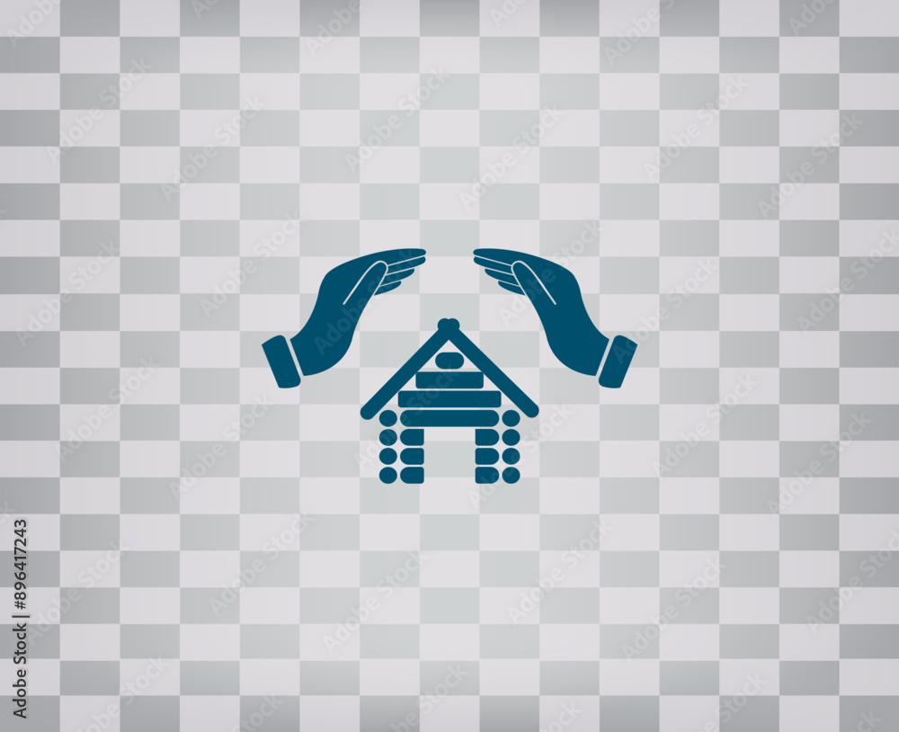 Poster vector icon on gray background with gradient